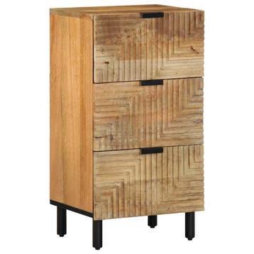 vidaXL Dressoir 40x33x75 cm massief mangohout bruin, Verzenden, Nieuw