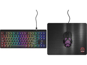 Qware -  Gaming Bundle San Antonio Azerty Zwart, Verzenden, Qware, Bedraad, Nieuw