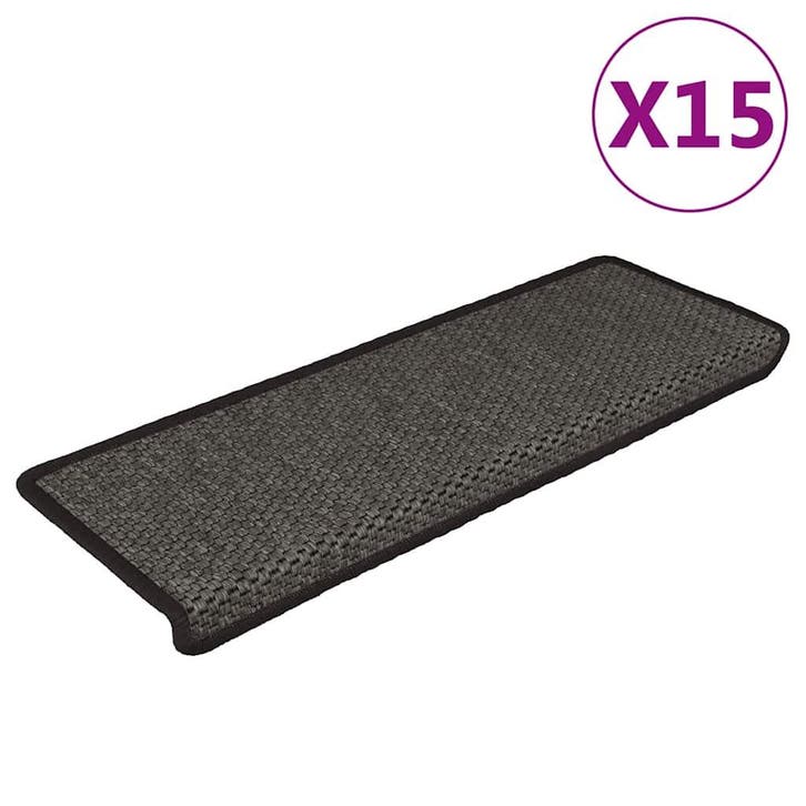 vidaXL Trapmatten zelfklevend 15st sisal-look 65x21x4cm, Bricolage & Construction, Échelles & Escaliers, Envoi