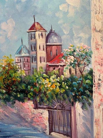 Karol Wallis ( 1965 - ) - Canal dans la Vieille Ville à