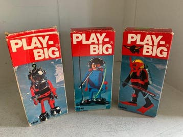 ZELDZAAM 3X Play Big figuren - jaren 70 - Voorloper
