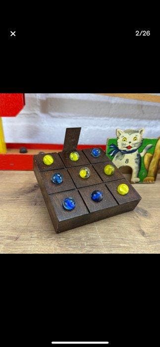 Bordspel - Hout, Antiek en Kunst, Antiek | Overige Antiek