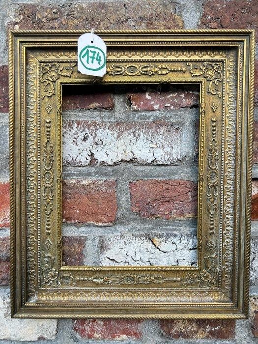 Lijst - 174. BRONZEN Antieke schilderijlijst. Voor, Antiek en Kunst, Antiek | Overige Antiek