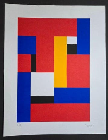 Siep Van Den Berg (1913-1998) - Geometrische compositie