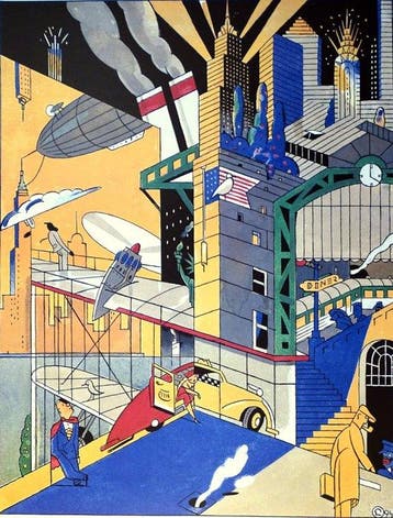 Meulen, Ever - 1 Offset Print - New York, Night and Day, Nieuw