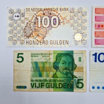 Nederland. - 4 banknotes Gulden 1992, 1989, 1968, 1973 -