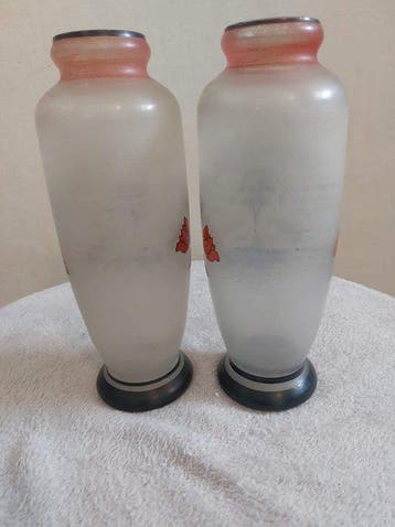 verrerie de portieux - Vase balustre (2) - Opaline - Vases