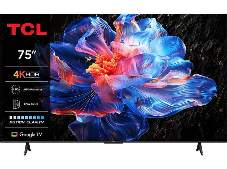 Tcl -   4k Uhd Google Tv 75(2025) - Zwart, TV, Hi-fi & Vidéo, Télévisions, Envoi