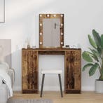 vidaXL Kaptafel met opslag Bruin 102 x 33 x 135 cm Bewerkt, Verzenden, Nieuw