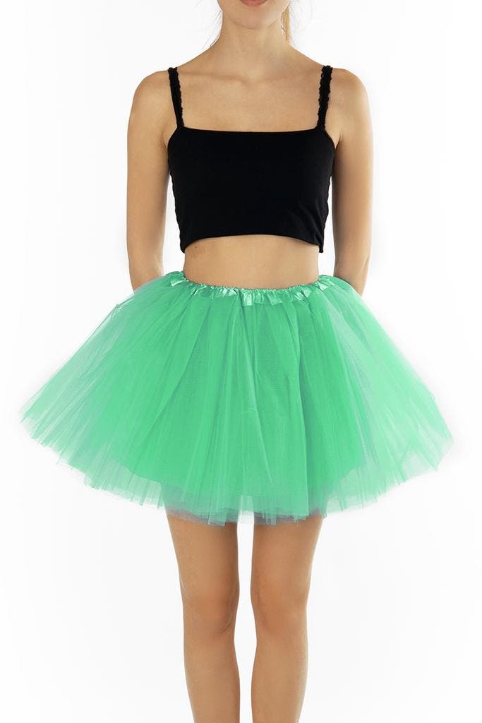 KIMU® Tutu Mint Groen Tule Rokje 98 104 110 116 Mintgroene P, Kinderen en Baby's, Carnavalskleding en Verkleedspullen, Meisje