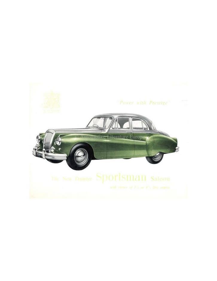 1954 DAIMLER REGENCY SPORTSMAN SALOON BROCHURE ENGELS, Livres, Autos | Brochures & Magazines