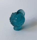Lalique - Beeldje - diodon couleur bleu - Kristal, Antiquités & Art