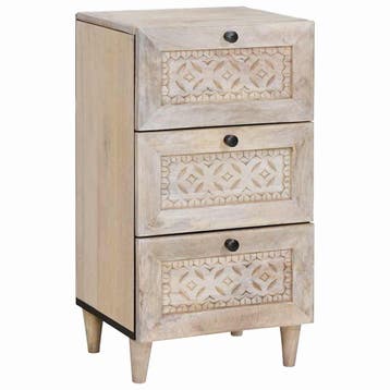 vidaXL Dressoir met lade Wit 33,5 x 40 x 75 cm, Verzenden, Nieuw