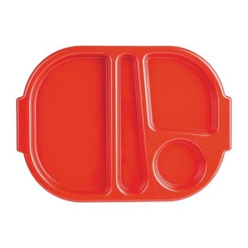 Maaltijdtrays | KRISTALLON | Kunststof | Rood | 10 Stuks |, Verzenden
