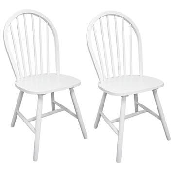 Eetkamerstoelen wit | Tweede kansje | OP = OP, Huis en Inrichting, Stoelen, Gebruikt, Verzenden, Wit, Klassiek/Rustiek