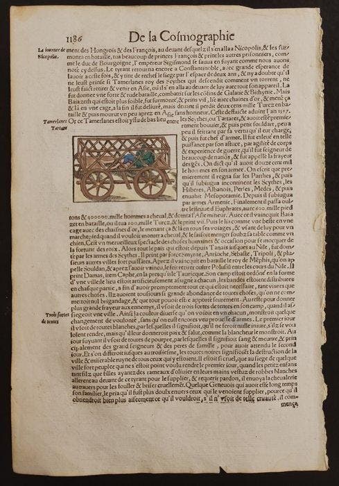 Sebastian Münster (1489–1552) - Cosmographie Universelle -, Antiek en Kunst, Antiek | Boeken en Manuscripten