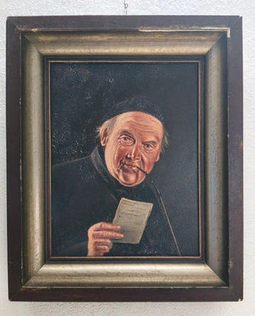 Otto Linnertz (XIX-XX), after - Ritratto di ecclesiastico