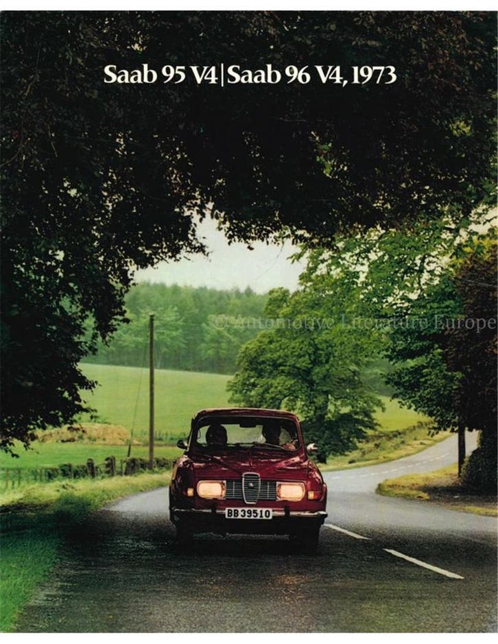 1973 SAAB 95 | 96 V4 BROCHURE NEDERLANDS, Boeken, Auto's | Folders en Tijdschriften