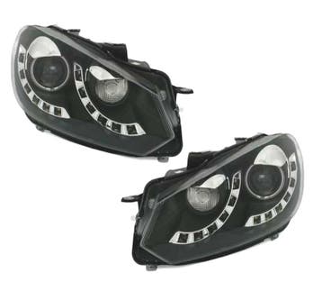 PHARES POUR VOLKSWAGEN VW GOLF MK6 08-12 DAYLIGHT ANGEL EYES, Auto-onderdelen, Verzenden, Nieuw