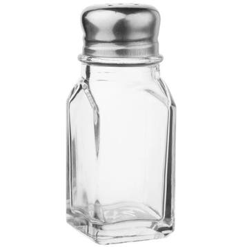 Peper-/Zoutstrooiers | Glas/RVS | 0.06L | 12 Stuks |, Verzenden, Nieuw in verpakking