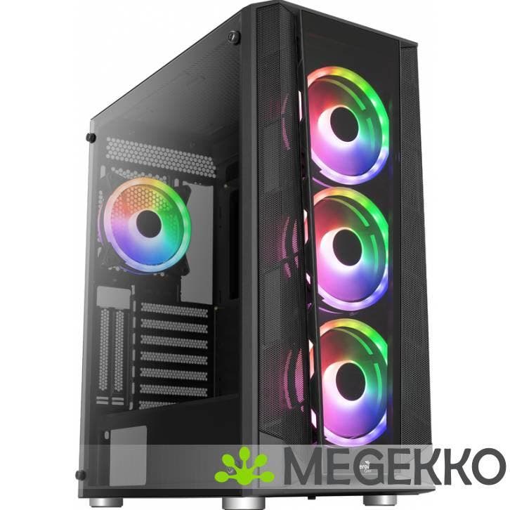 Aerocool Prism ARGB Zwart, Informatique & Logiciels, Boîtiers d'ordinateurs, Envoi
