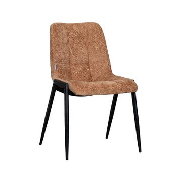 Stoel Noor | Cognac | Elite | Zwart Metalen Frame | 2 stuks, Verzenden, Nieuw in verpakking