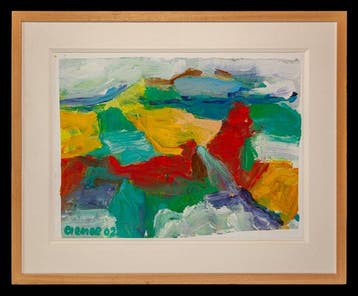 Jan Cremer (1940) - Abstracte compositie
