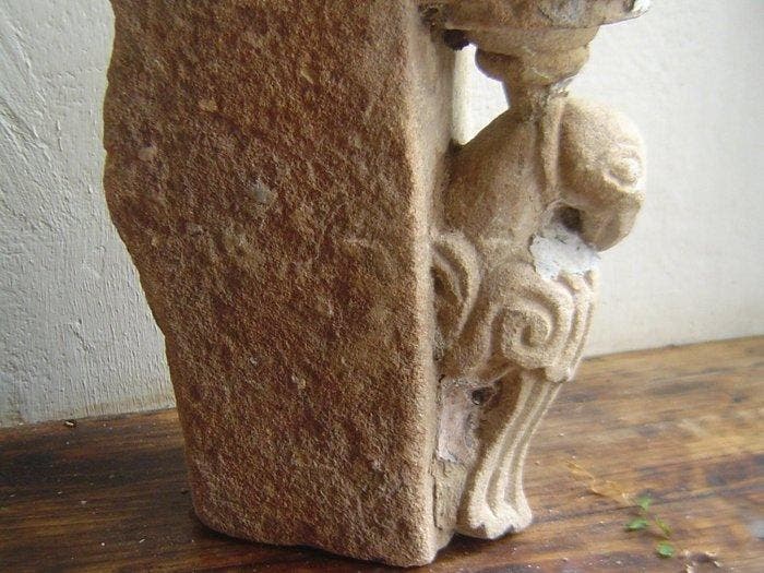 Steenpapegaai - Steen - India - 16e eeuw-17e eeuw, Antiek en Kunst, Kunst | Niet-Westerse kunst