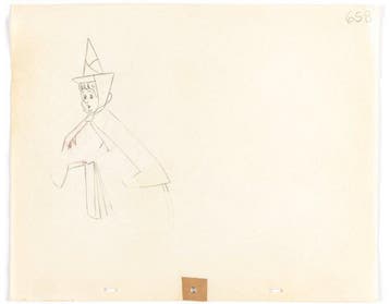 Walt Disney - Originele Animatietekening Flora - Sleeping, Nieuw