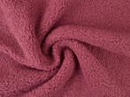 10 meter teddy bont - donker oud roze - Bouclé stoffen, Verzenden, 120 cm of meer, Roze, Polyester