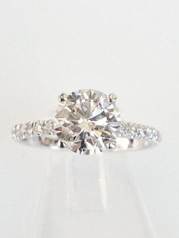 Bague de fiançailles - 14 carats Or blanc - 1.66ct. tw.