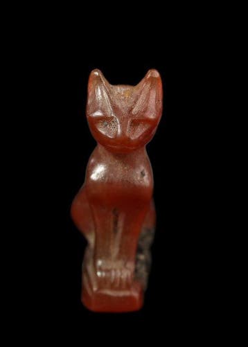 Oude Egypte, late periode Kornalijn Amulet van Bastet