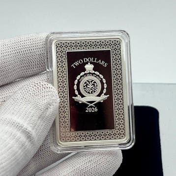 Niue. 2 Dollars 2026 – Aces: Ace of Pentacles – 1 oz Silver