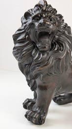 Statue, Een schitterende, grote bronzen leeuw - 27 cm -, Antiek en Kunst