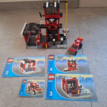 Lego Set - 7240 - Ville - Fire Station, Kinderen en Baby's, Speelgoed | Duplo en Lego, Nieuw