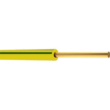 Geel/groene aardedraad H07V-U 1,5 mm² 100 m, Doe-het-zelf en Bouw, Elektriciteit en Kabels, Verzenden, Nieuw