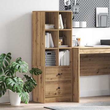 vidaXL Highboard Artisan Eiken 45,5 x 34 x 127 cm, Verzenden, Nieuw