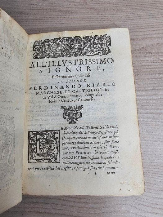 Guido Ubaldo Del Monte - Le Mechaniche dell’Illustriss. Sig., Antiek en Kunst, Antiek | Boeken en Manuscripten