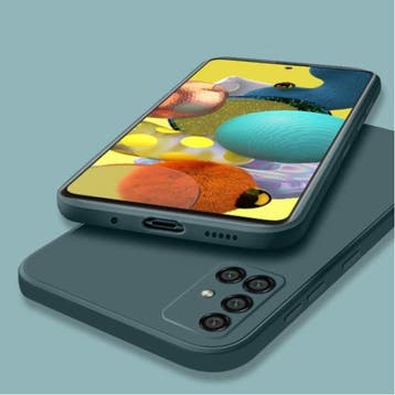 Samsung Galaxy A52 Square Silicone Hoesje - Zachte Matte, Verzenden