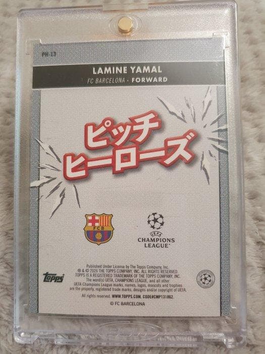 2025/26 Topps UEFA Champions League Lamine Yamal Pitch Hero, Verzamelen, Stickers