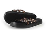 Sacha Slippers in maat 42 Cognac, Kleding | Dames, Schoenen, Slippers, Overige kleuren, Verzenden, Zo goed als nieuw