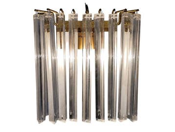 Lampe murale - Triedri - Verre, Laiton, Métal, Antiquités & Art