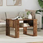 vidaXL Salontafel met opslag Oudhout 66 x 53 x 45 cm Bewerkt, Verzenden, Nieuw