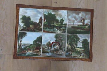Table dappoint - Bois, Fer forgé, Céramique, Antiquités & Art