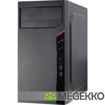 Inter-Tech IT-6505 Retro Micro Tower Zwart, Verzenden, Nieuw