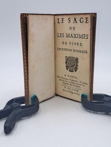 HORACE - Le Sage ou les maximes de vivre. Imitations, Antiek en Kunst