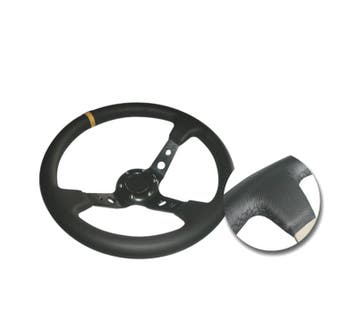 VOLANT TYPE OMP INVERSE NOIR JAUNE, Verzenden