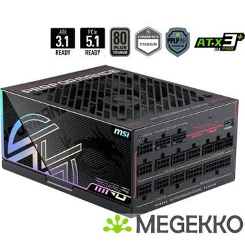 MSI MPG Ai1600TS PCIE5, Informatique & Logiciels, Alimentations internes, Verzenden