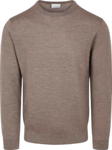 Profuomo Pullover Merinowol Bruin maat Maat 52/54 (L) Heren, Maat 52/54 (L), Bruin, Verzenden, Nieuw