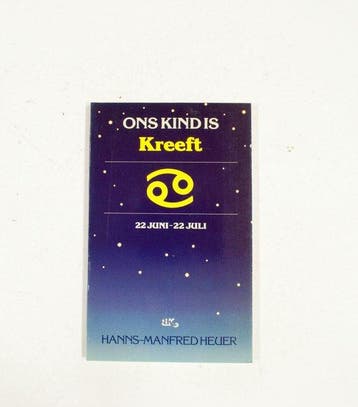 Ons kind is kreeft - Heuer, Verzenden, Nieuw